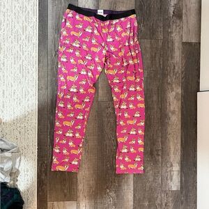 MeUndies Purple and Pink Cartoon Print Pajama Pants